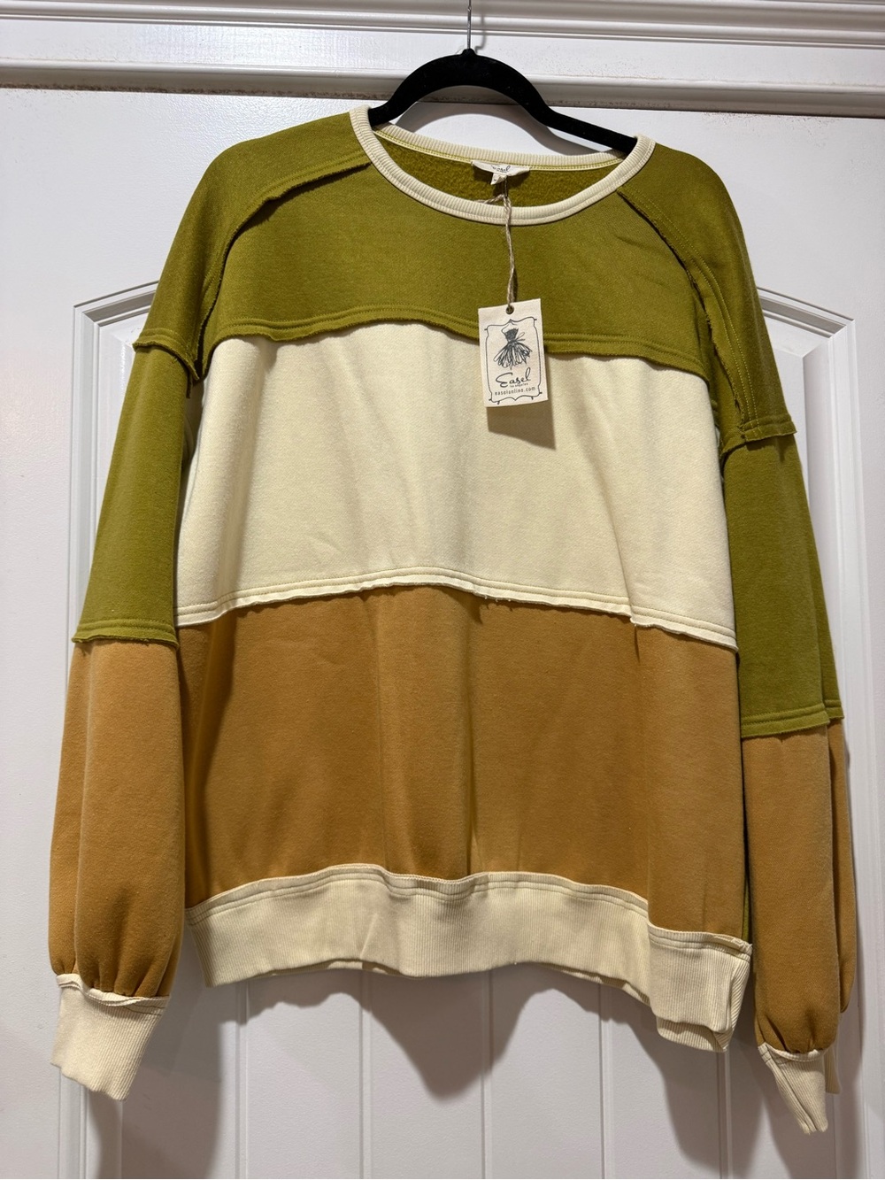 Easel size small oversized sweatshirt